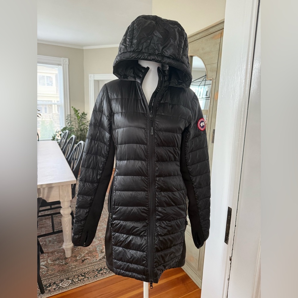 Authentic Canada Goose Black Packable Down Stretch Hybrid Coat Small